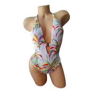 Agent Provocateur L'Agent TAYLER Tropical Print Swimsuit NWT Small $180
